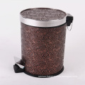 Bronze Rose Design Foot Pedal Waste Bin (A12-1901P)